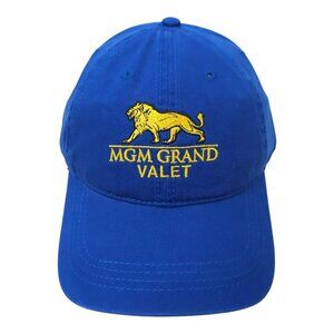 MGM Grand Valet Strapback Cap Washed Chino Twill Embroidered Baseball Hat NEW